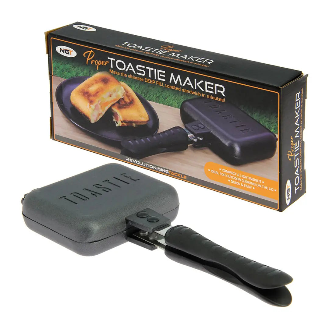 NGT Non-stick Deep Fill Toastie Maker with long handle for ultimate toasted sandwiches