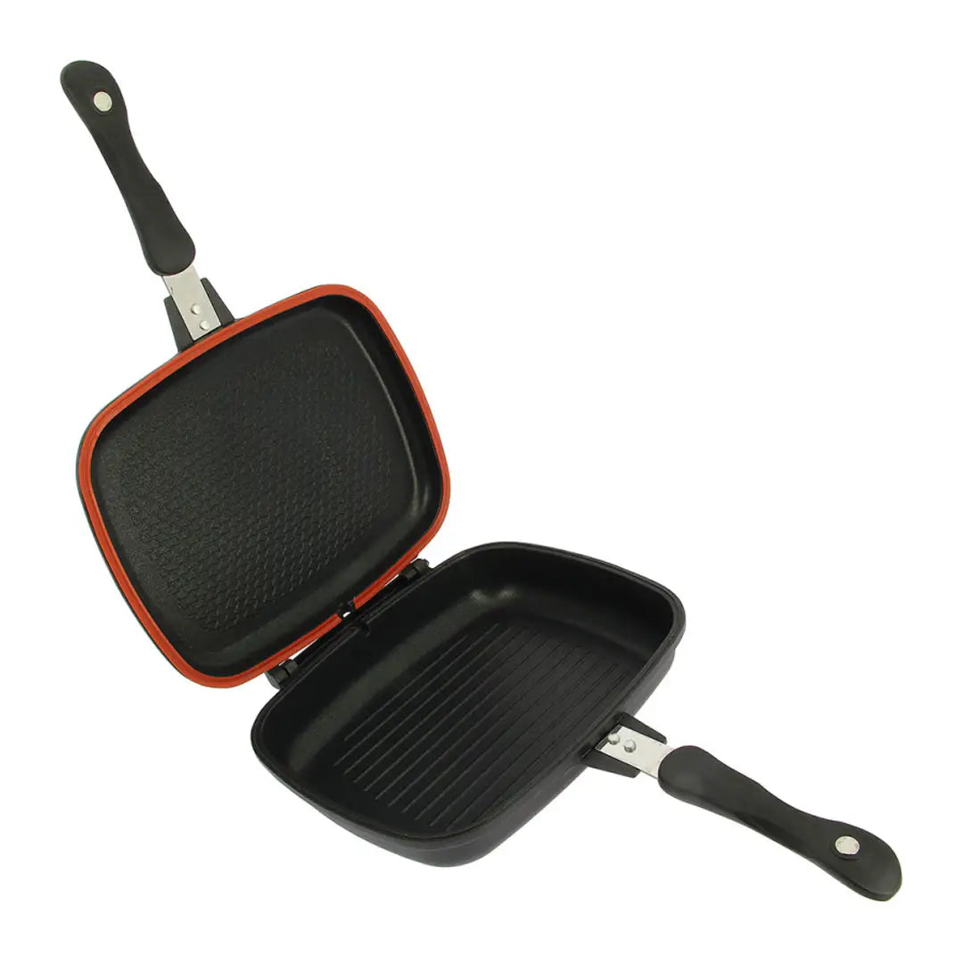 NGT Outdoor Double Grill Pan featuring a double-sided design with non-stick surfaces