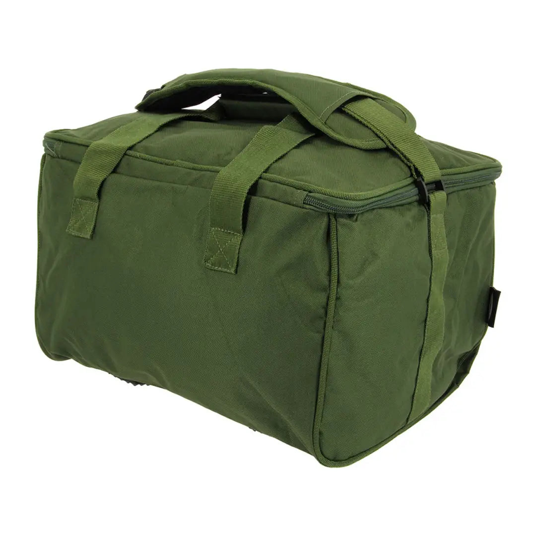 Olive green NGT Quickfish Carryall duffel bag with compartments and straps