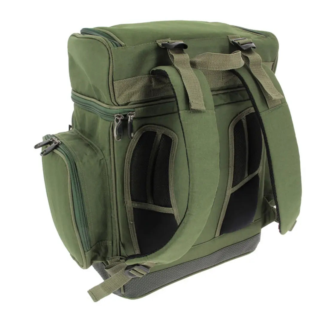 NGT XPR green backpack with compartments, perfect for country clothing and hunting trips