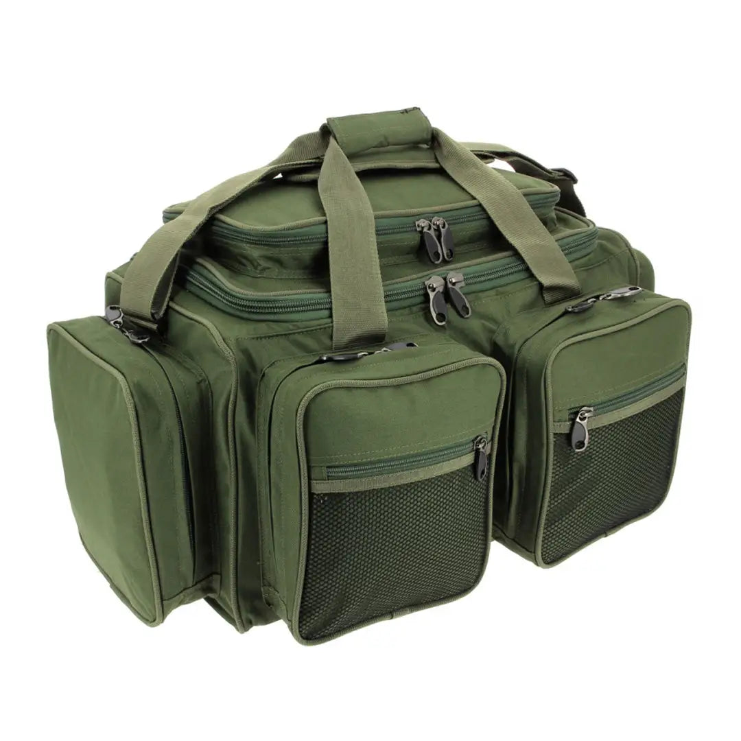 Green NGT XPR duffel bag with compartments, perfect for country clothing adventures