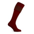 Burgundy Pennine Penrith Shooting Socks with a stylish patterned top band