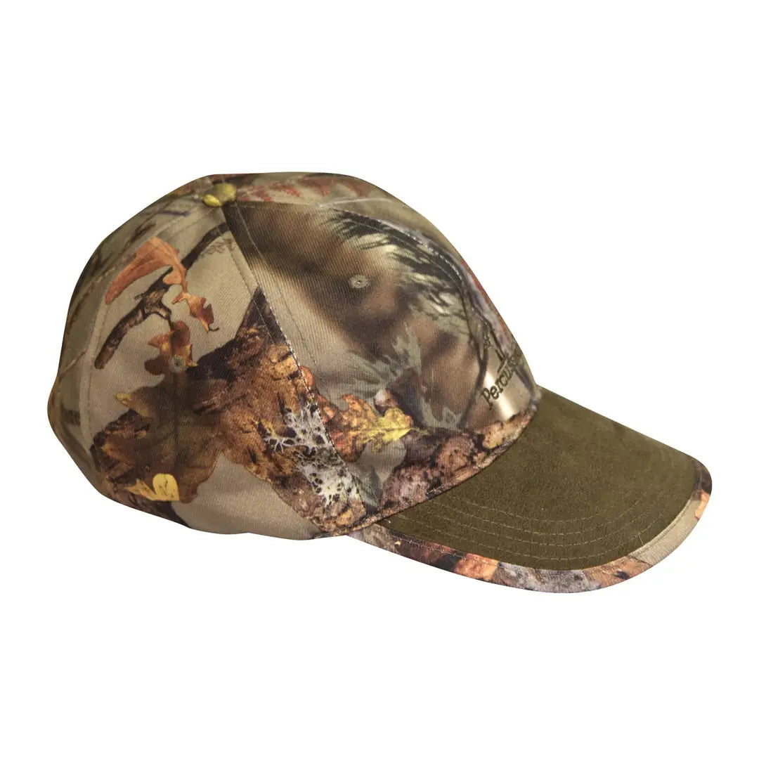 Camouflage baseball cap with woodland pattern from Percussion Ghostcamo Forest