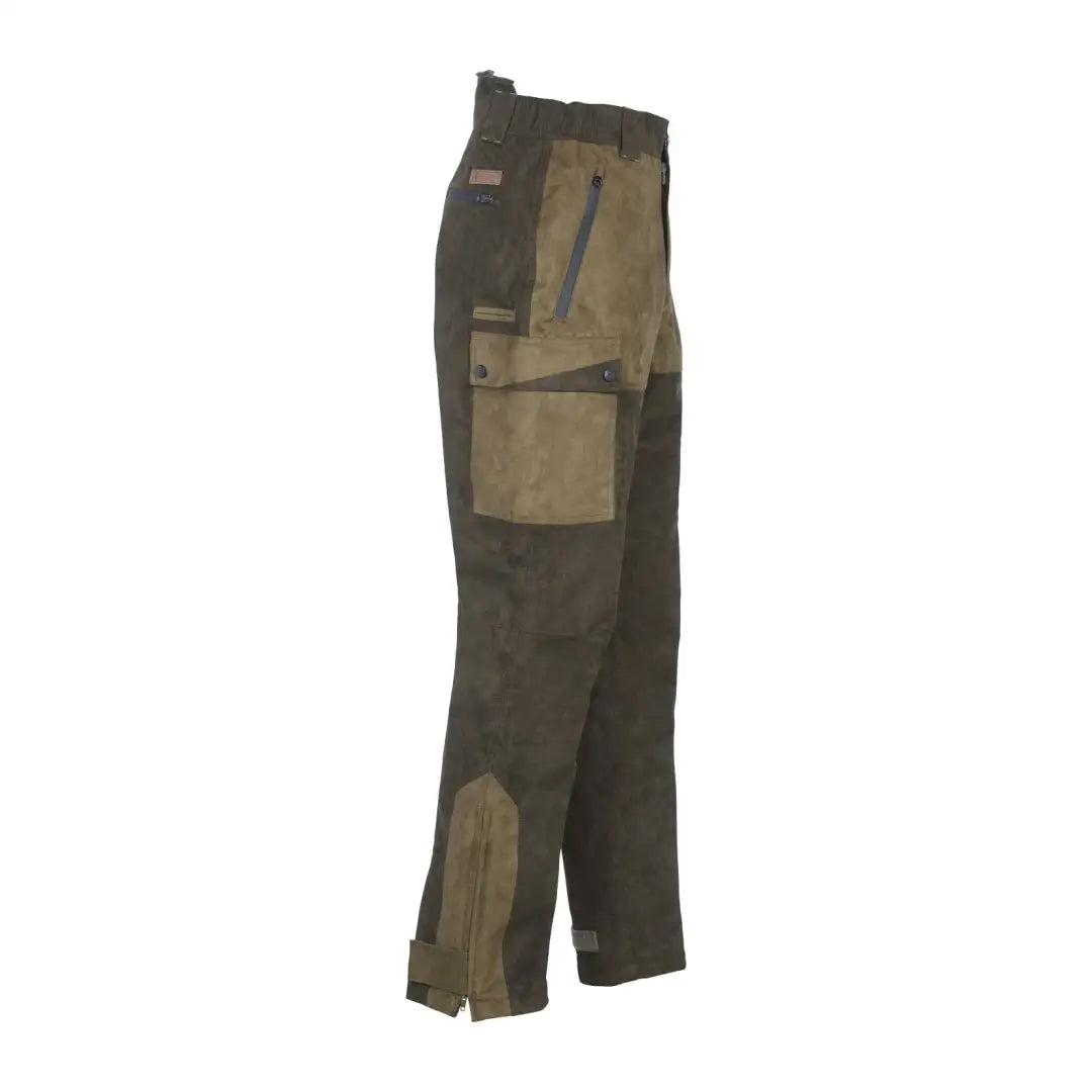 Rugged Percussion Grand Nord Trousers with pockets and reinforced knees in earth tones