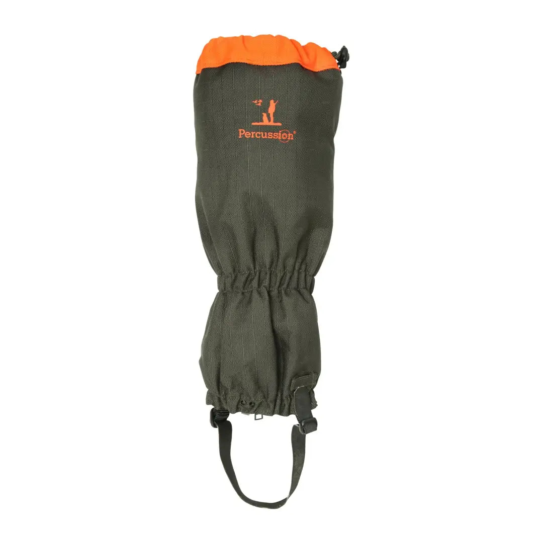 Outdoor hiking gaiter with orange trim and Percussion logo for Predator Gaiters