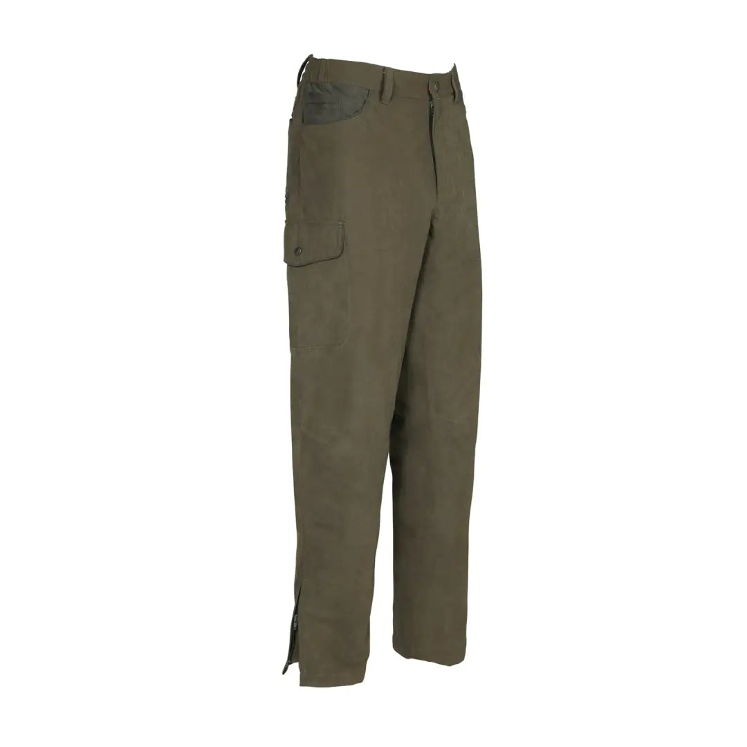 Olive green Rambouillet Original Trousers with straight leg and side pockets