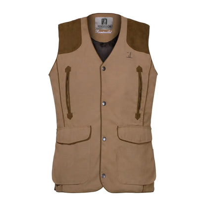 Tan Percussion Rambouillet Original Waistcoat with pockets and reinforced shoulders