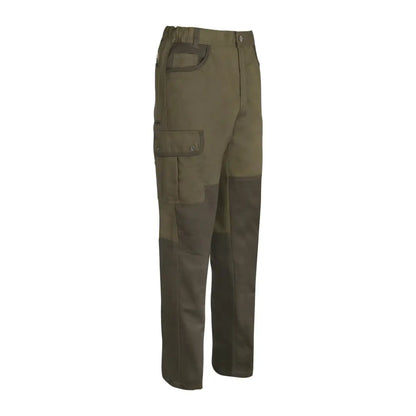 Olive green Percussion Savane Hunting Trousers with pockets and reinforced knees