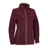 Burgundy Percussion Scotland Ladies Fleece Jacket with full zipper and contrast trim