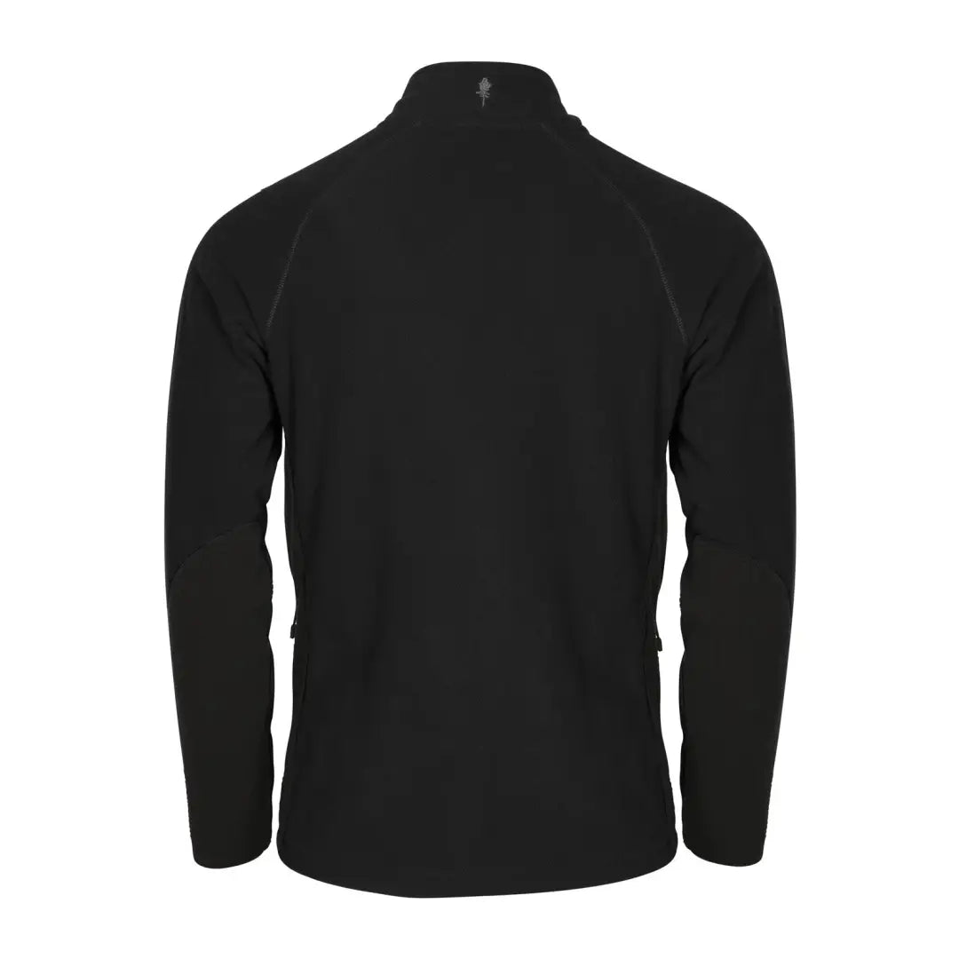 Black Pinewood Air Vent Fleece Jacket with high collar and zipper closure