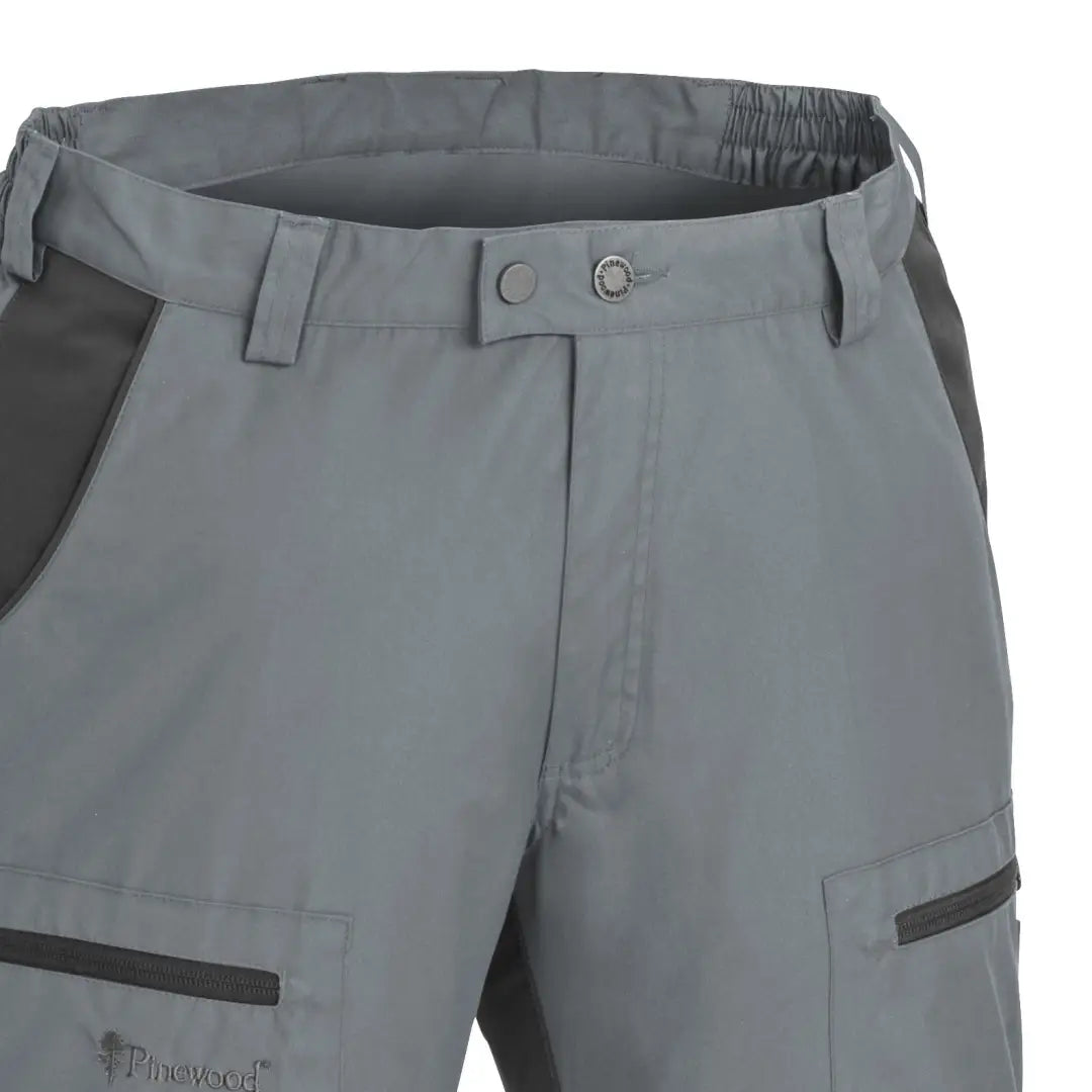 Gray Pinewood Caribou TC Men’s Trousers with durable water repellent pockets and trim