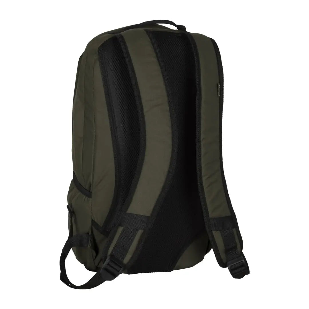 Olive green and black Pinewood Day Pack with comfy padded shoulder straps