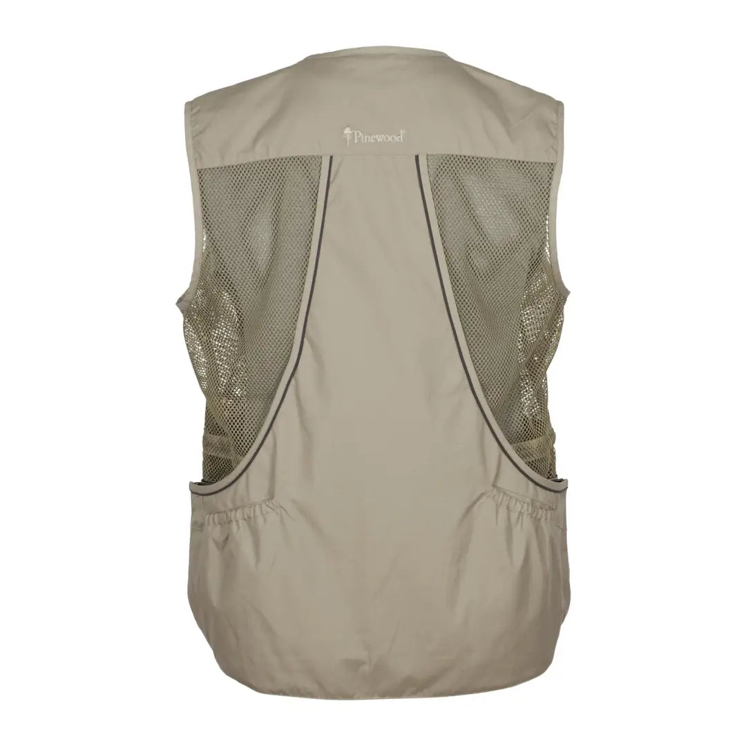 Khaki Pinewood Dog Sports Vest 2.0 offers mesh panels and pockets for outdoor adventures