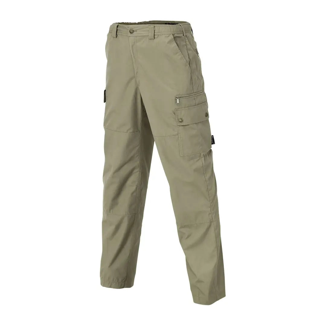 Khaki cargo pants for men, perfect for hunting and outdoor adventures