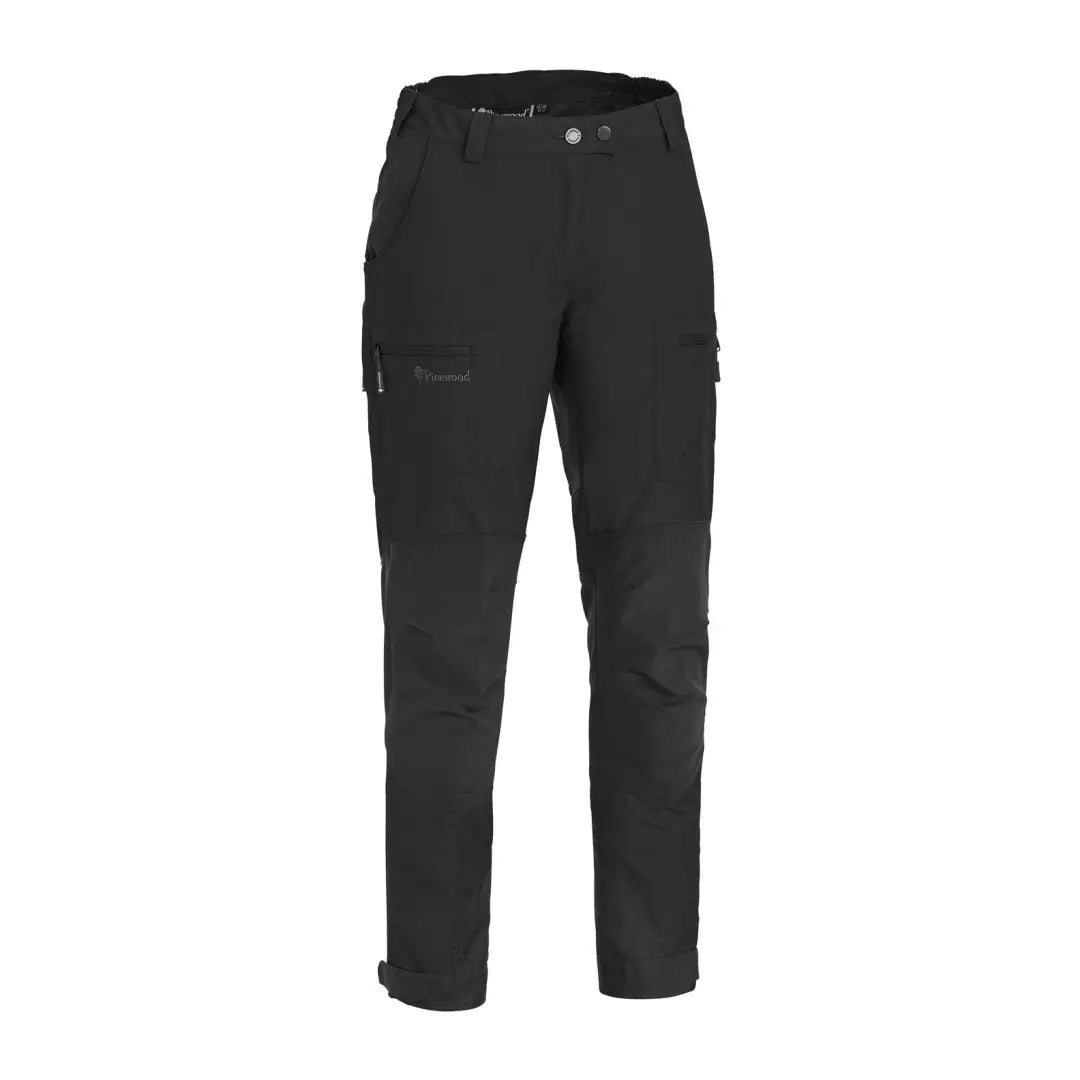 Black Pinewood Ladies Caribou TC Trousers with cargo pockets and slim fit design