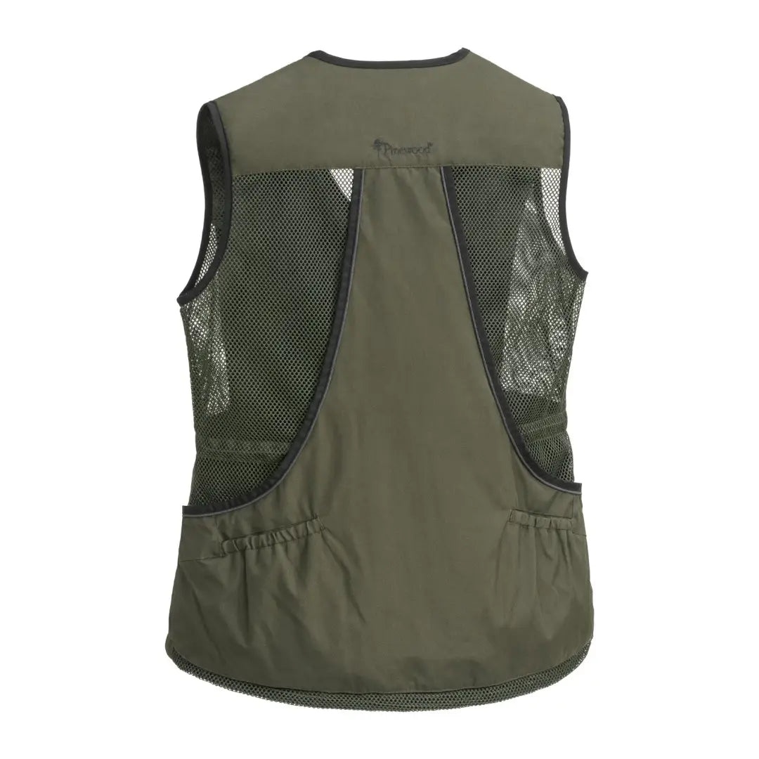 Olive green Pinewood Ladies Dog Sport Vest 2.0, lightweight with mesh for outdoor fun