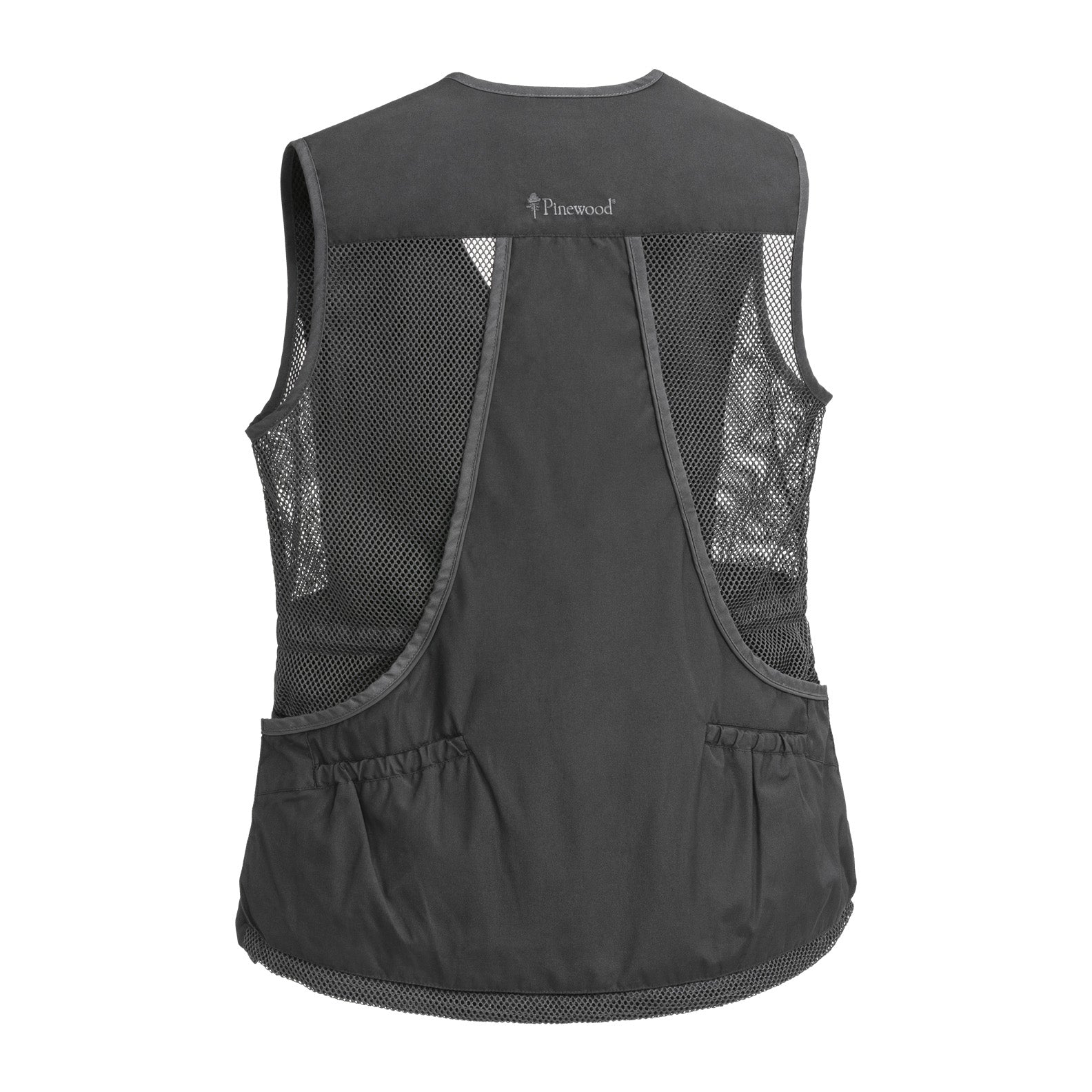 Gray mesh-backed Pinewood Ladies Dog Sport Vest 2.0 perfect for dog sport activities