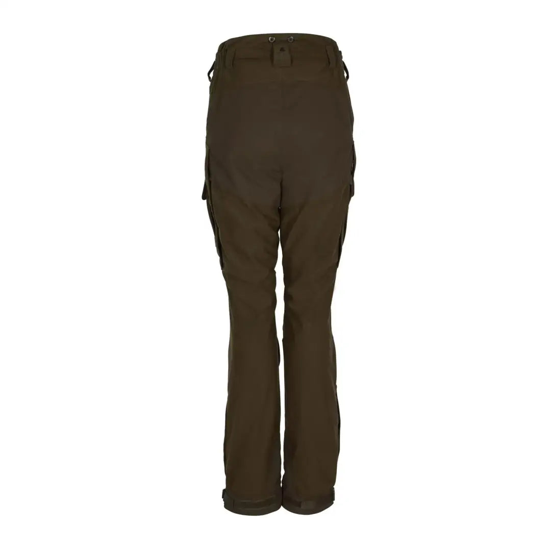 Dark brown Pinewood Ladies Smaland Forest Trousers with pockets and a straight leg design