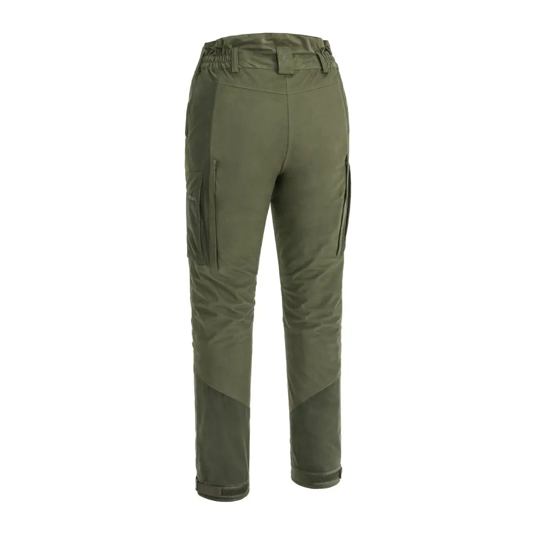 Olive green Pinewood Retriever Active Ladies Hunting Trousers with cargo pockets