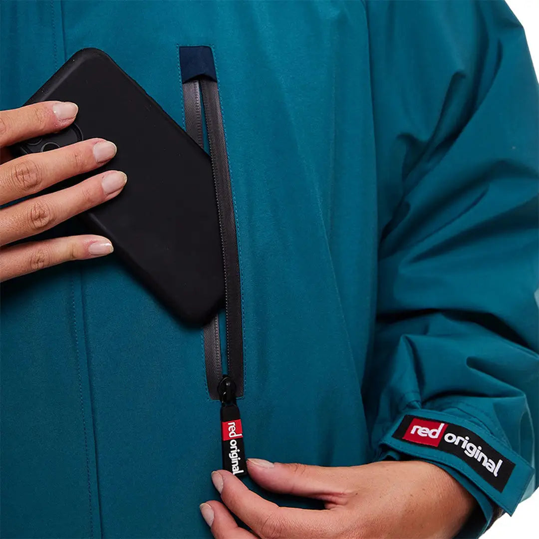 Teal Red Pro Change Long Sleeve Evo Jacket featuring Red Original logo on the cuff