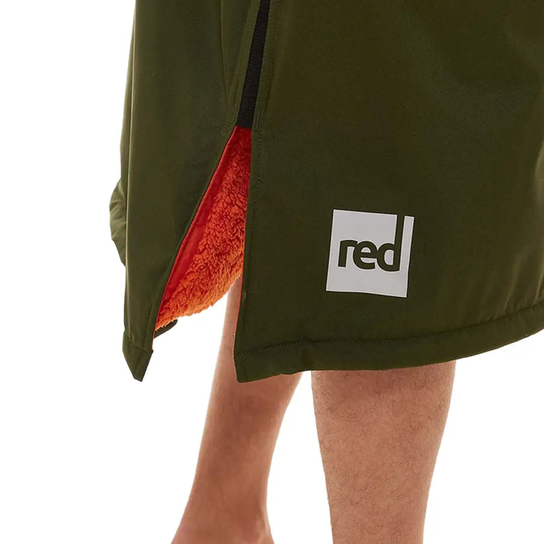 Green skirt with red lining and logo patch from Red Pro Change Long Sleeve Evo Jacket