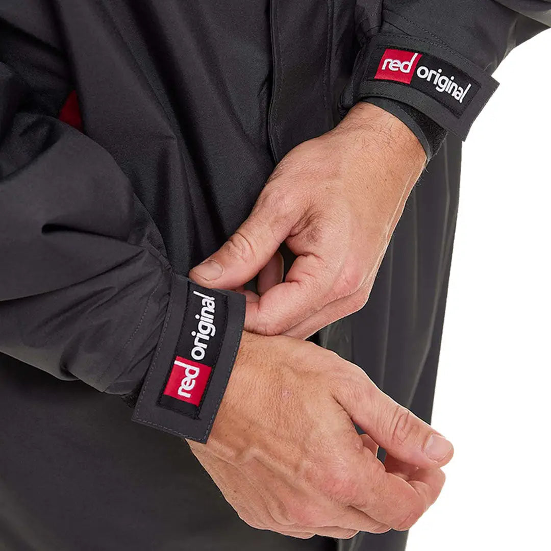 Black Red Pro Change Long Sleeve Evo Jacket with bold red original branding on cuff