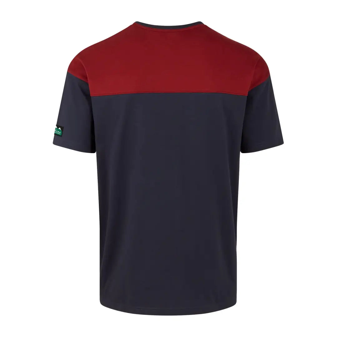 Ridgeline Backslider T-Shirt in red and navy, perfect for country clothing and hunting