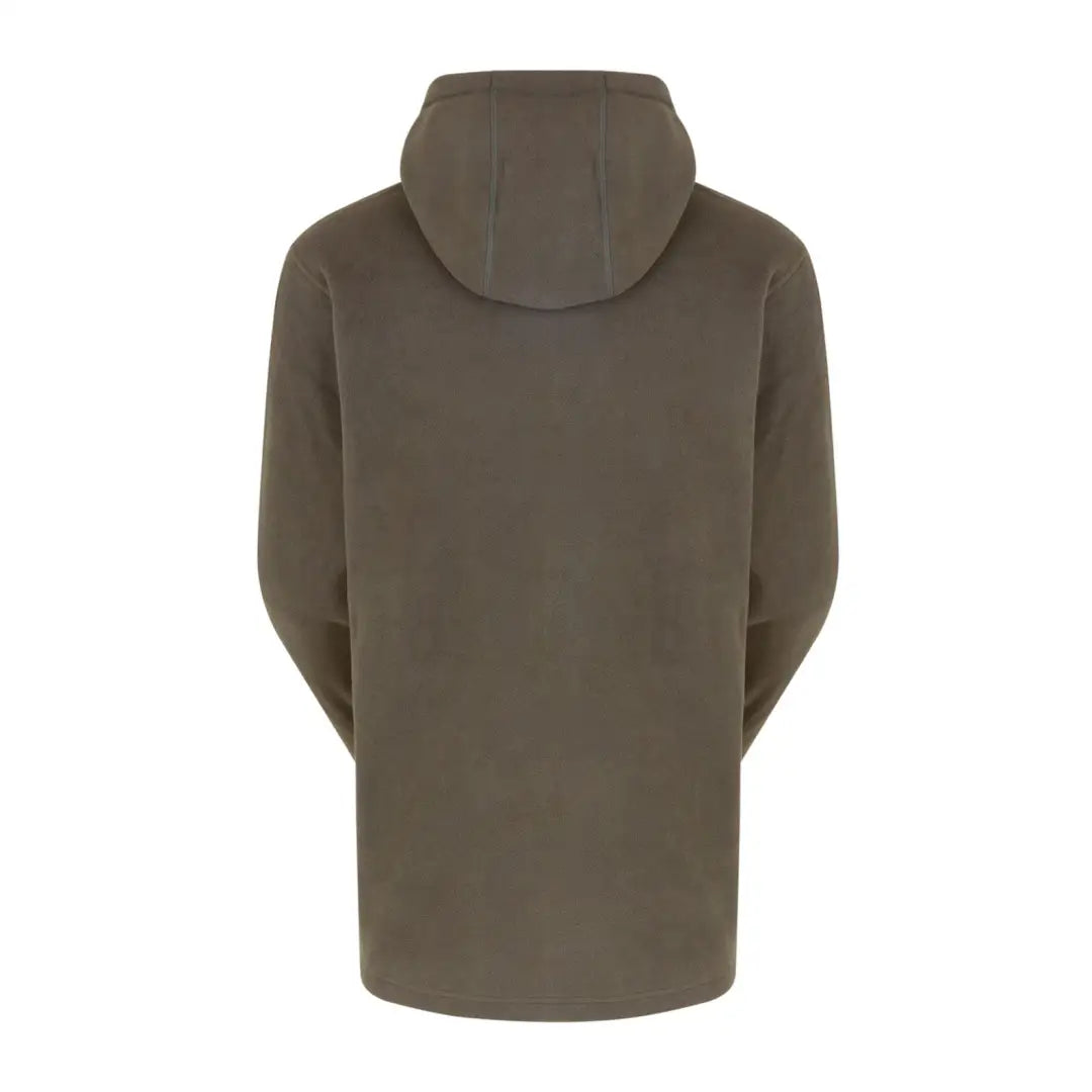 Olive green Ridgeline Ballistic Hooded Fleece jacket viewed from the back