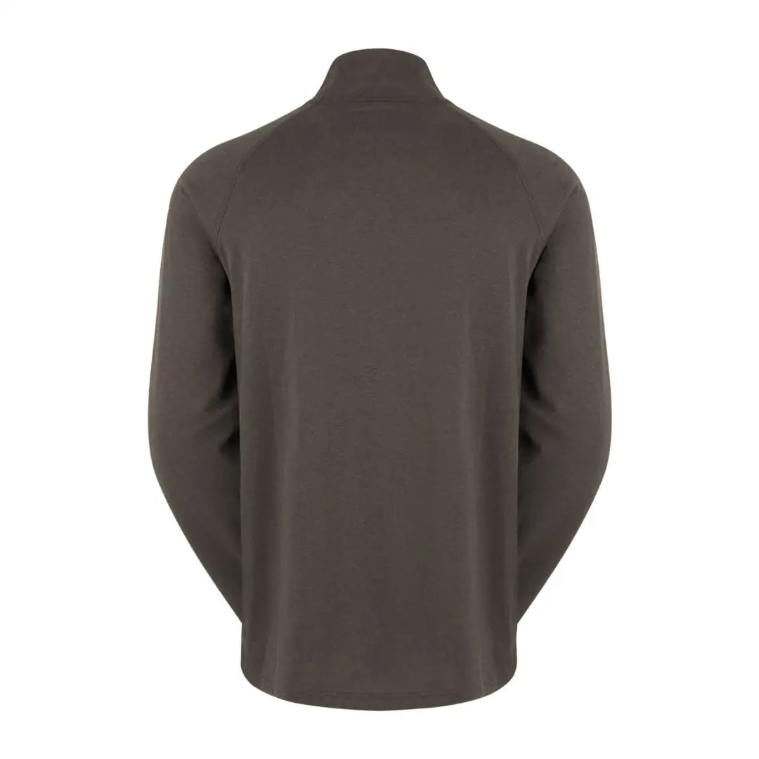 Dark gray long-sleeved mock turtleneck shirt for country clothing and outdoor hunting