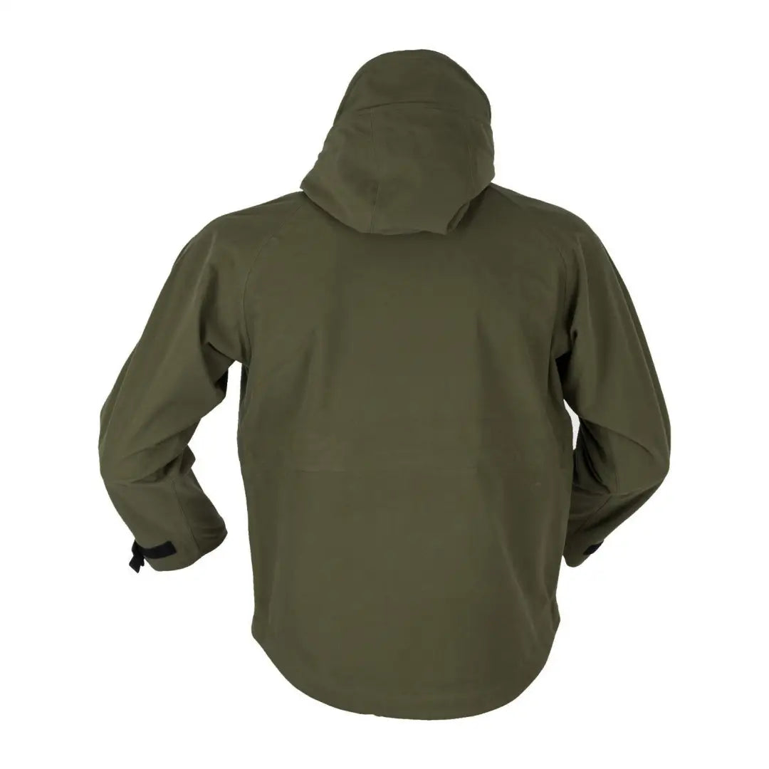 Olive green hooded jacket from Ridgeline Kids Monsoon Classic Smock for stylish kids