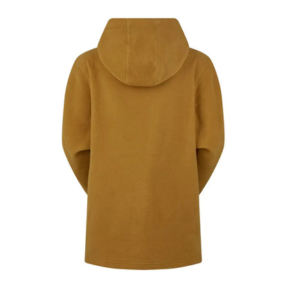 Mustard yellow ladies ballistic hoodie with a sleek, minimalist design