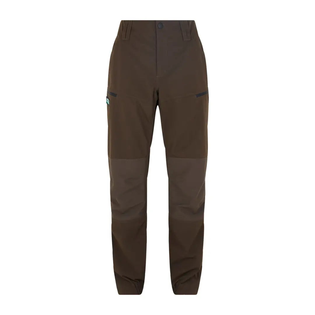 Dark brown Cambrian Trousers with reinforced knees and zippered pockets for country clothing