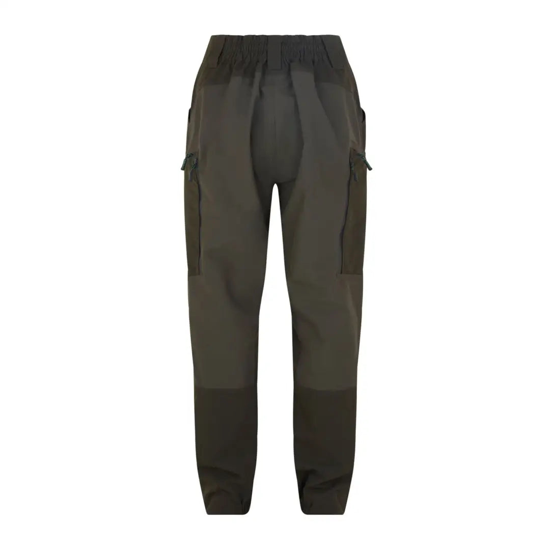 Dark green Ridgeline Ladies Cambrian Trousers with elastic waistband and side pockets