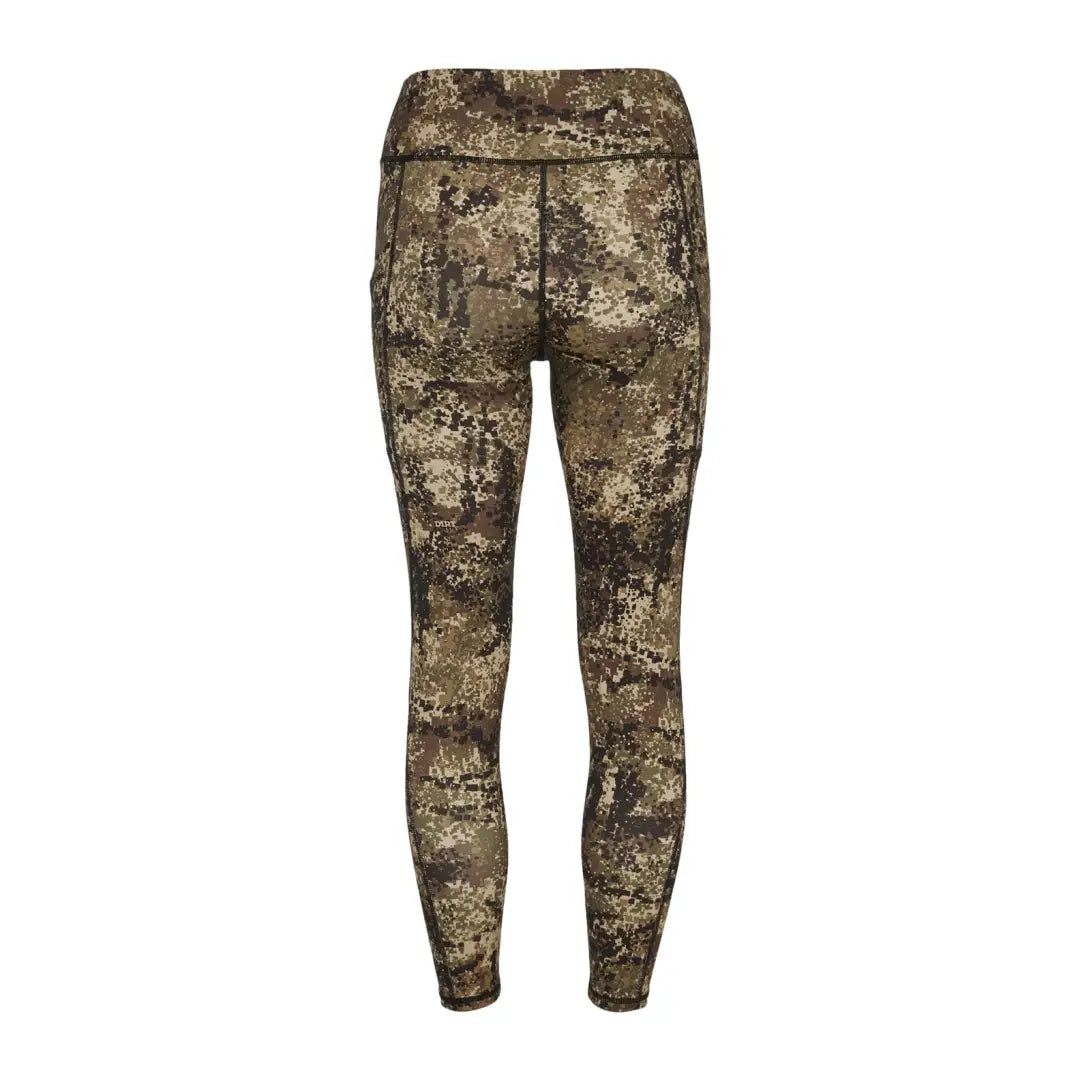 Camouflage Ridgeline Ladies Infinity Leggings in earthy brown and green tones