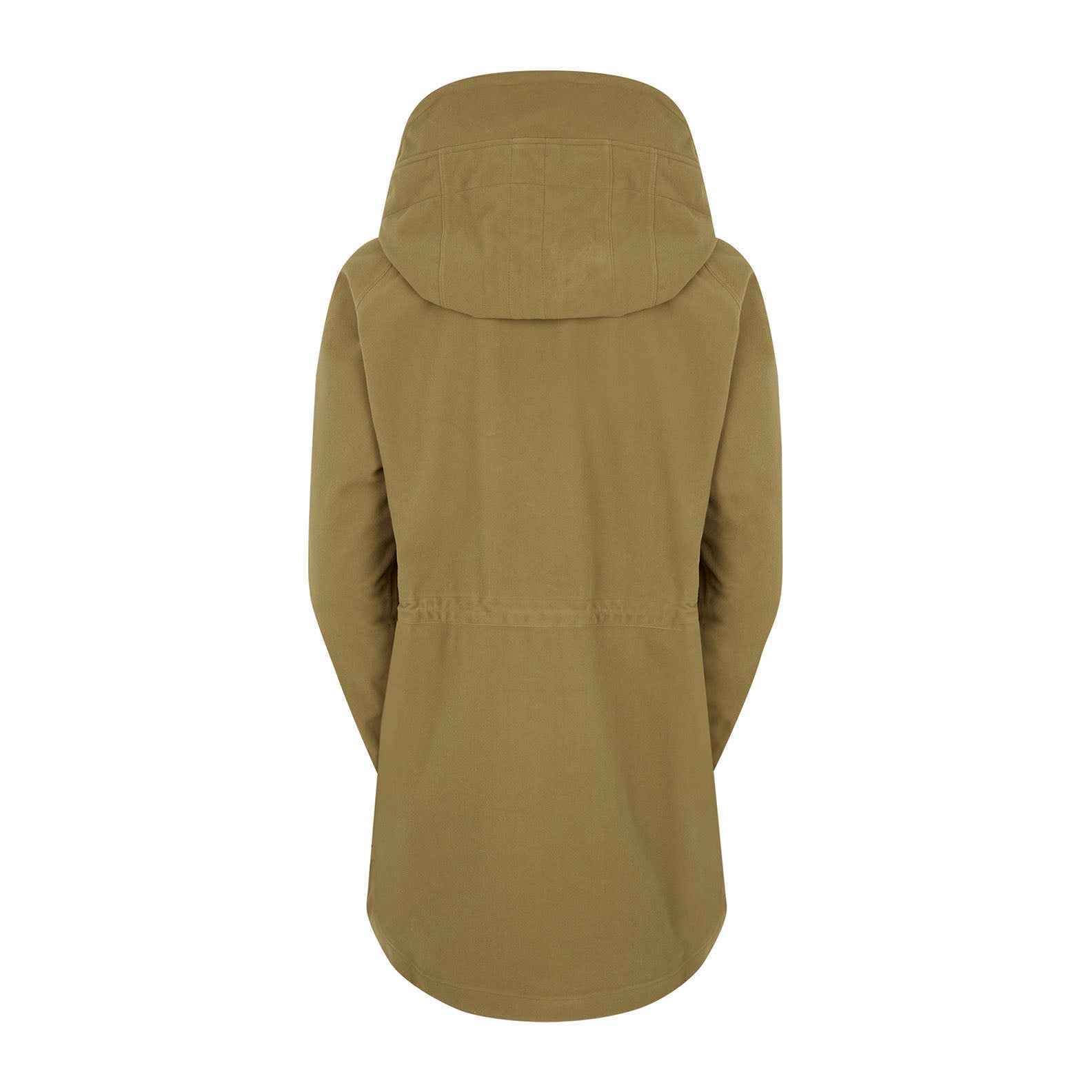 Khaki hooded parka from Ridgeline’s Monsoon II Classic, offering total waterproof protection