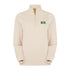 Beige quarter-zip fleece pullover for stylish outdoor adventures in country clothing