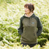 Green and black Ridgeline Ladies North Island Hoodie with logo patch for stylish comfort