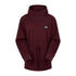 Burgundy Ridgeline Ladies Salt Marsh Fleece with green logo on chest