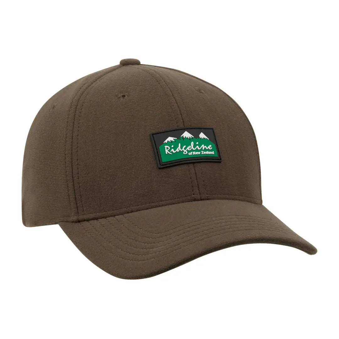 Brown Ridgeline Monsoon Classic Cap with logo patch on the front