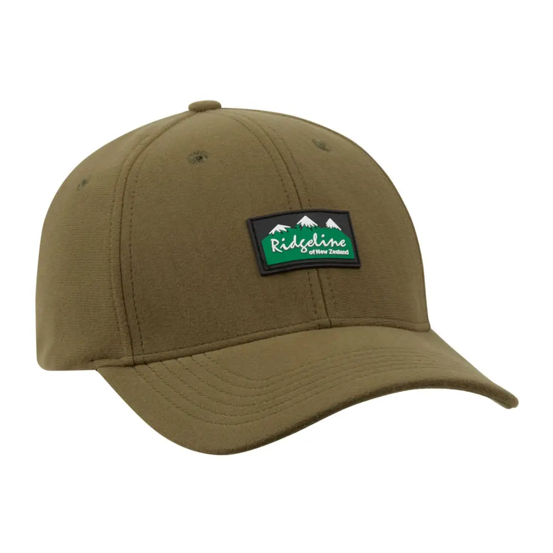 Olive green Ridgeline Monsoon Classic Cap with logo patch on the front