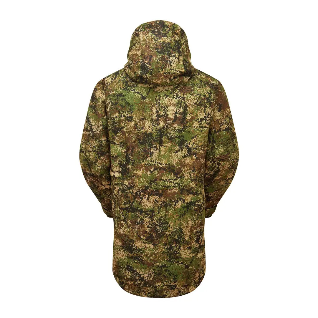 Camouflage parka jacket with a hood from Ridgeline Monsoon Classic Waterproof line