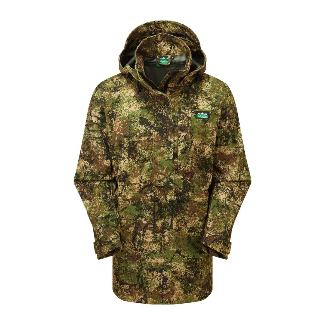 Camouflage parka jacket with hood and front zipper from Ridgeline Monsoon Classic