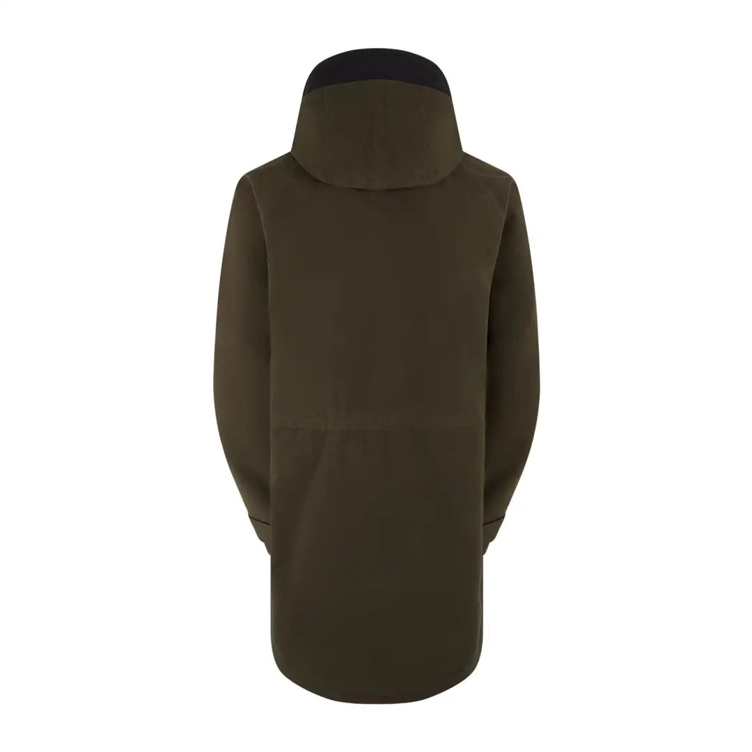 Dark olive green turtleneck sweater dress of Ridgeline Monsoon Classic Waterproof Smock