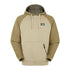 Beige and olive green Ridgeline North Island Hoodie with front pocket and zipper detail