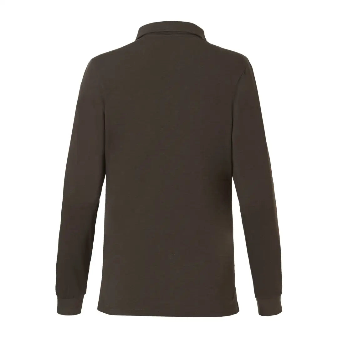 Dark brown long-sleeved turtleneck sweater from Rovince Bamboo Polo collection