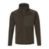 Dark green Rovince Coarse Fleece jacket with zippered front and high collar