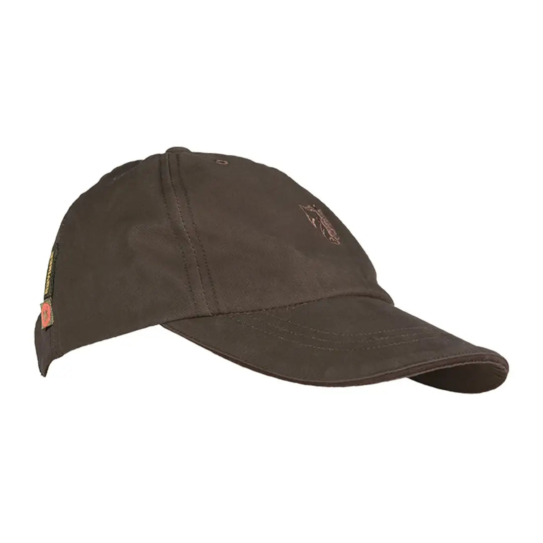 Dark brown Rovince Ergoline Cap with a stylish curved brim for a cool look