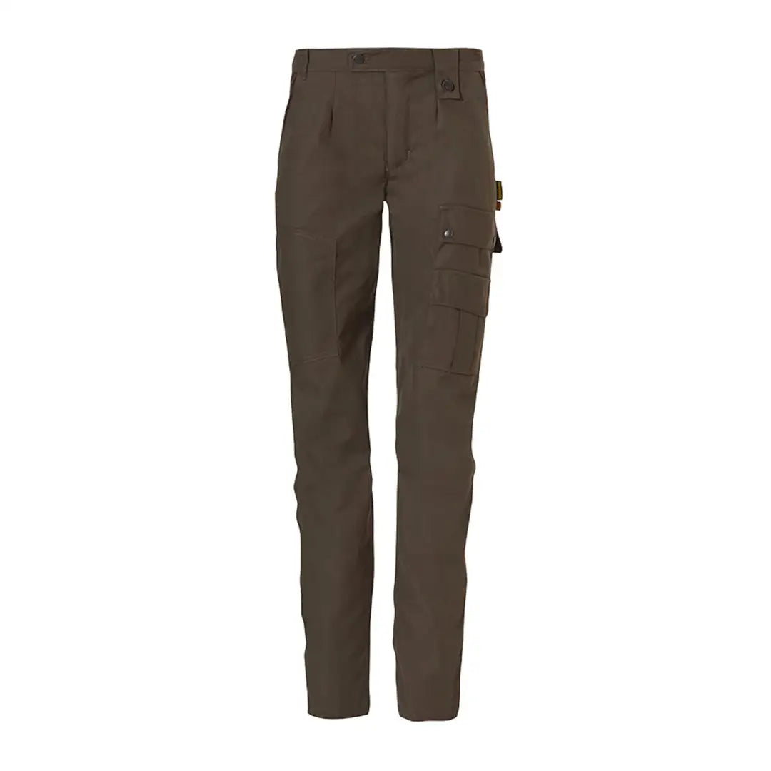 Dark brown Rovince Womens Ergoline Trousers with multiple pockets for style and comfort