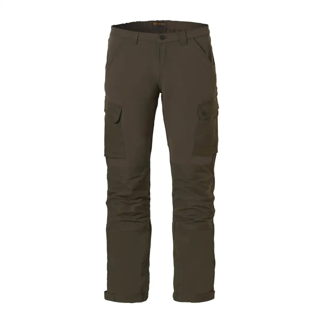 Dark green Rovince Womens Flexline Trousers with secure pockets for style and convenience