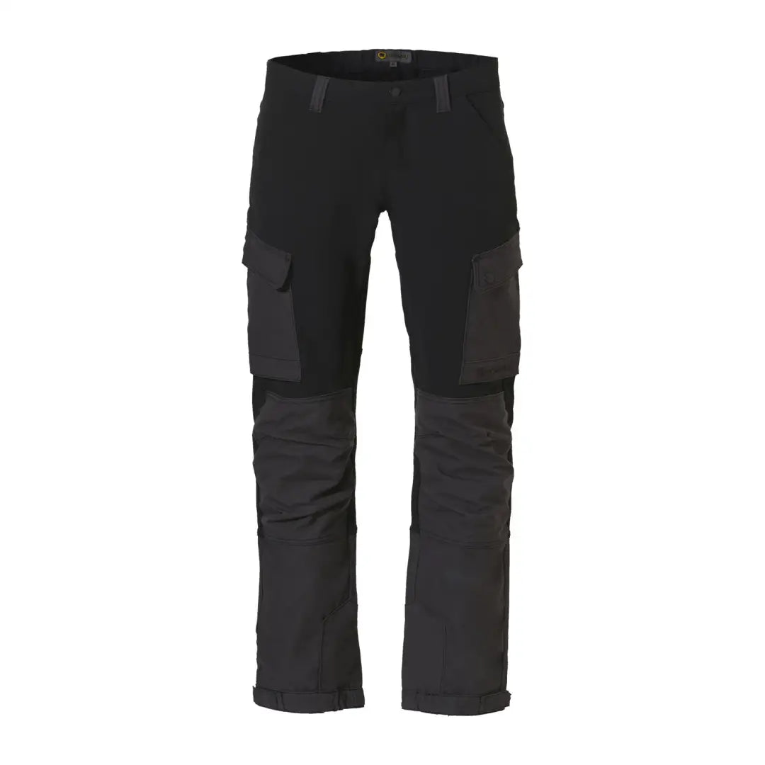 Black Rovince Womens Flexline Trousers with reinforced knees and secure pockets